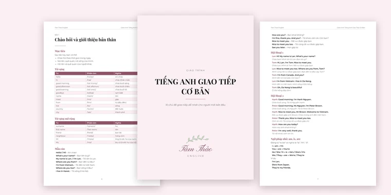 Giáo trình Tiếng Anh Giao Tiếp Cơ Bản